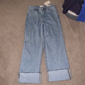Wide leg jeans